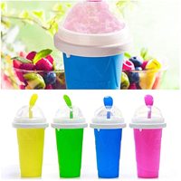 Bouteille de 350 ml en silicone écologique pour smoothies surgelés, coupes glacées, milkshakes et slushies, à refroidissement rapide, pour préparations maison