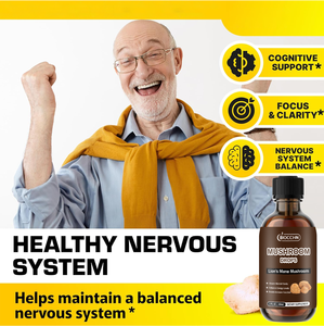 Integratore di Funghi <span class=keywords><strong>Lion</strong></span>'s <span class=keywords><strong>Mane</strong></span> in Gocce OEM, Estratto di <span class=keywords><strong>Lion</strong></span>'s <span class=keywords><strong>Mane</strong></span> per Supporto Cognitivo, Concentrazione, Chiarezza Mentale, Memoria, Umore e Funzionamento Cerebrale - Product Image 4