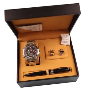 Luxury Japan Movements Man Watch Gift Sets Packing for Man for Father's Day Business Gift