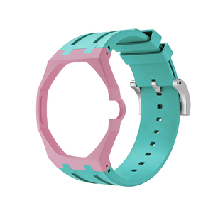 Upro bioceramic Royal POP modification Kit สำหรับ AP-Swatch savonnette เคส3นาฬิการูปมงกุฎพร้อมชุดแปลงสายนาฬิกายาง - Product Image 6