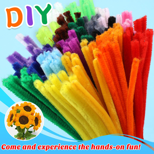 Limpiapipas de Chenilla de 8mm para Manualidades Infantiles y Bricolaje, 100 Unidades Multicolor, 30x0.8cm, Alambre Esponjoso para Manualidades - Product Image 4