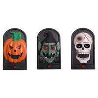 Timbre Eléctrico de Broma con Lengua Salida, Estilo Europeo, de Plástico, para Halloween, Decoración para Casa Encantada, Fiestas y Reuniones, para Asustar, Transfronterizo