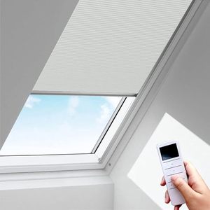 Stores en nid d'abeille électriques intelligents intégrés, accessoires avec design simple, anti-UV et imperméables, ensemble complet de pare-soleil durable - Product Image 1