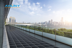 60W begehbare Solar bodenfliesen Halbstarre PV-Module für Marine Yachts Solar pflaster Dock Gebäude Balkon Park System - Product Image 6