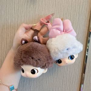 Nouveau produit petite tête de Domo mignon dessin animé série vinyle plastique peluche poupée porte-clés boîte aveugle avec des personnages congelés - Product Image 1