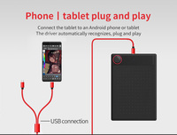 10moons G30 Tablette graphique de dessin pour la conception numérique Les accessoires informatiques prennent en charge la connexion à l'ordinateur PC