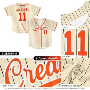 Maillot de baseball personnalisé à rayures fines, unisexe, pour adulte, avec nom et numéro personnalisés, boutonné, anti-humidité, nom de l'équipe 00 - Product Image 4