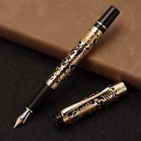 Jinhao 5000 Créatif Vintage Chinois Style Ancien Luxueux Souvenir Cadeau Calligraphie Stylo Beau Dragon Texture Sculpture