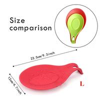 Support de fourchette et de cuillère de service en silicone personnalisé pour la cuisine, moderne, écologique, durable, sans BPA, avec logo personnalisé