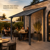 Pergola bioclimatique solaire photovoltaïque avec toit à lames orientables et options personnalisées pour les acheteurs de projets hôteliers et de aménagement paysager