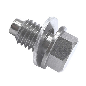 ปลั๊กระบายน้ำมันแม่เหล็กสแตนเลส M10×1.5, แม่เหล็กนีโอไดเมียมแบบ CNC สำหรับถังน้ำมันเครื่อง, ช่วยดักจับเศษโลหะขนาดเล็ก - Product Image 6