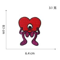 Nieuwe schattige konijnen stoffen patches, milieuvriendelijk 3D borduurwerk, op maat gemaakte magnetische bevestiging voor tassen, hoeden en kleding