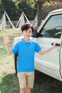 Impresión de logotipo personalizado verano uniforme Polo camisetas niños niñas sublimación <span class=keywords><strong>copia</strong></span> algodón peinado 100% algodón manga corta Fitness - Product Image 5