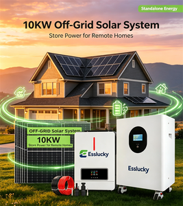 ระบบพลังงานแสงอาทิตย์แบบไฮบริด 10KW 15KW 20KW ชุดอุปกรณ์ครบชุด รับประกัน 10 ปี พร้อมแบตเตอรี่สำรองไฟ 5Kw 8kw 12kw 15kw ความจุ 10kwh 15kwh - Product Image 1