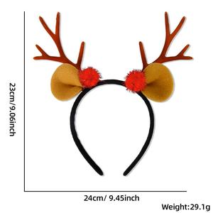 Moda Natale corno di cervo <span class=keywords><strong>con</strong></span> <span class=keywords><strong>le</strong></span> orecchie campane palle di caramelle fascia per capelli natale corno di renna per la testa per <span class=keywords><strong>le</strong></span> donne ragazze - Product Image 4