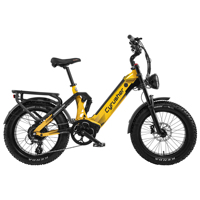 Vélo électrique pour adultes EU Ship Cyrusher Kommoda Pro, moteur arrière 250W, tout-terrain, batterie 52V 20Ah, pneus 20 pouces.