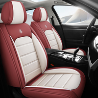 Fundas de Asiento de Coche Universales de Cuero Rexine Gris Clásico y Negro Marcan, Juego Completo de 10 Piezas para Todas las Estaciones, para Nissan