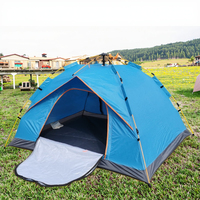 Tente automatique facile à installer, une chambre à coucher, tente de camping portable quatre saisons ultralégère et imperméable avec tissu en polyester