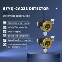 Détecteur de gaz GPL antidéflagrant CAATM GTYQ-CA228-D, détecteur de fuite de gaz combustible et toxique pour la restauration et la surveillance en ligne
