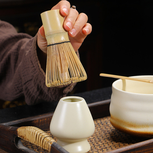 Chất Lượng Cao Trong Kho Nhật Bản Màu Xanh Lá Cây Tea Set Matcha Whisk (Chasen) Tea Spoon Và Scoop (Chashaku) Matcha Set Tre Phụ Kiện - Product Image 3