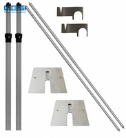 Kit de fond de scène en tuyaux et draperies à double couche pour mariage, support de fond de scène en aluminium, tuyaux et draperies
