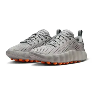 Chaussures de créateur Style MIND 001 – Sandales unisexe en cuir véritable avec semelle extérieure en cuir, monture chromée gris clair, rouge soleil, pour l'extérieur, l'été, avec fonction massage - Product Image 5