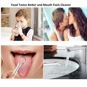 CB Stainless Steel Tongue Cleaner Brush with Nylon Bristles Portable Oral Hygiene <b>Tool</b> for Tongue and <b>Teeth</b> Care - Product Image 5