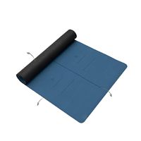 Tapis de yoga AeroMara en PU, 5 mm d'épaisseur, antidérapant, absorbant la transpiration, large tapis de fitness et de danse, 183x68 cm, 3 kg, certifié CE pour la Chine