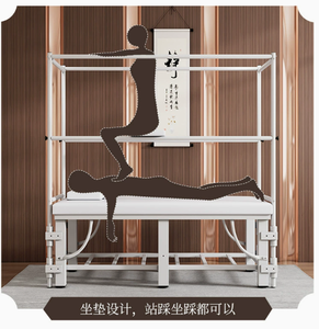 Table de thérapie par suspension réglable pour physiothérapie et rééducation, cadre en acier blanc, rembourrée, vente en gros, OEM, personnalisable - Product Image 2