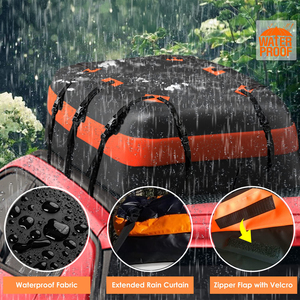 Sac <span class=keywords><strong>de</strong></span> transport étanche sur le <span class=keywords><strong>toit</strong></span> avec <span class=keywords><strong>serrure</strong></span> à bagages 500D PVC Universal Fit Sac <span class=keywords><strong>de</strong></span> <span class=keywords><strong>toit</strong></span> <span class=keywords><strong>de</strong></span> voiture <span class=keywords><strong>pour</strong></span> SUV/voiture - Product Image 2