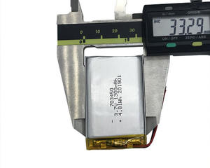 Small <span class=keywords><strong>3</strong></span>,7 V 703450 1300mAh rechargeable Li-polymer lithium Li-ion polymer battery - Product Image 3