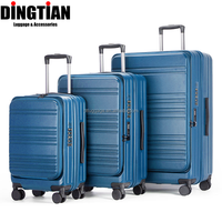 Nouvel arrivage : Ensemble de valises de luxe avec poche frontale, qualité supérieure, compartiment pour ordinateur portable, bagages professionnels OEM