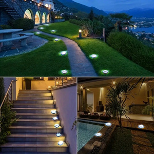 Lámpara LED Subterránea Solar, Impermeable, para Jardín, Camino, Paisaje, Escalones, Terraza, Piscina - Product Image 1