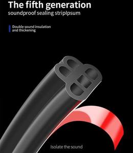 Auto Deur Afdichting Strip Rubber Weerstrip Rand Type Rubber Afdichting Auto Geluidsisolatie Terug Lijm Afdichting - Product Image 2