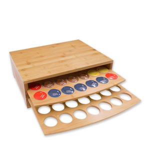 Cheap Removable Wood Bamboo 70 K Cup Keurig Storage <strong>Coffee</strong> <strong>Pod</strong> K-Cup Storage <strong>Drawer</strong> - Product Image 1