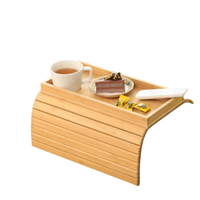 Table basse pliante en bambou antidérapante pour canapé avec plateau de rangement, organisateur domestique moderne et peu encombrant, vente en gros