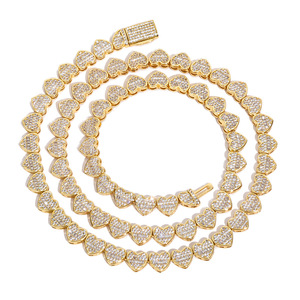 925 Sterling Silver Moissanite Heart Pendant Necklace Iced Out Hip Hop VVS Bling GRA Pass Diamond Tester Jewelry <b>Gift</b> - Product Image 4