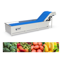 Lwt Volautomatische Groenten Fruit Sorteren Snijden Wassen Drogen Verwerkingslijn Fruitgroente Wasmachine Verwerkingsmachines