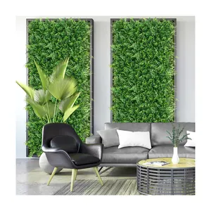 P41/48 /111 Garden Supplies Vertical Plant Panel Faux Boxwood Green Hedge Hanging Artificial Grass for Wall Decor