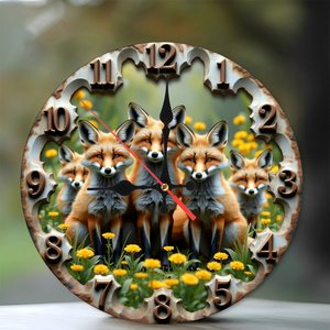 Reloj de Pared de Madera de 25x25cm para un Amante del Vino con Diseño de Gravina o Botella - Product Image 2