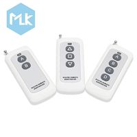 Télécommande sans fil MLK RF 433 MHz, portée de transmission de 1000 mètres, code d'apprentissage Ev1527