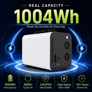 1004Wh Portable Power Station 500W Solar Generator UPS <b>Backup</b> <b>Battery</b> Power Supply for Home Camping - Product Image 2