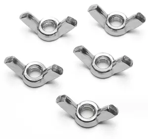 China Supplier Stainless Carbon Steel Aluminium Alloy Zinc Plated Wing Nuts