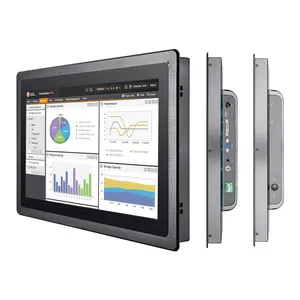 Alto Brilho 1000 Lêndeas 15,6 21,5 24 Polegadas Embutidas/Vesa Wall Mounted Lcd Industrial Waterproof Touchscreen Monitor Capacitivo