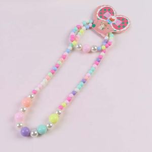 Sweet girls flower collana bracciale in plastica gioielli regalo di compleanno per neonate - Product Image 3