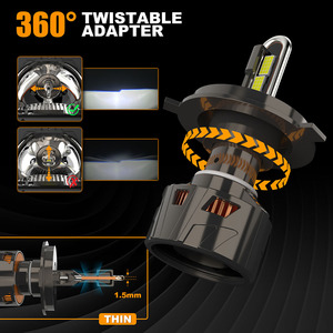 Faros LED para Auto de Alta Potencia 160W 12V 20000LM 6000K IP68 Impermeables, Bombillas H1 H4 H7 9005 9006 para Auto y Motocicleta - Product Image 4