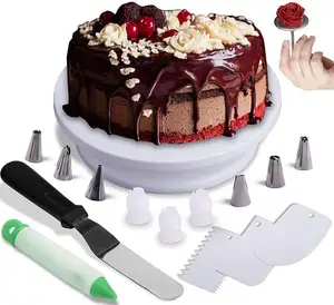 Prix usine gâteau outil gâteau grattoir plus lisse ensemble d'outils 3 pièces ensemble gâteau décoration peigne