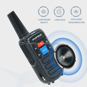 Vente en gros de talkies-walkies portables miniatures BF-C50, radio analogique UHF bidirectionnelle, 3W, 16 canaux, portée de 0 à 5 km, charge de type C - Product Image 3