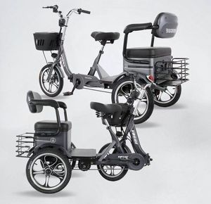 Triciclo Eléctrico Plegable para Adultos, 3 Ruedas, Bicicleta Eléctrica sin Escobillas, 3 Velocidades, Batería de Litio de 16 Pulgadas y 576 Wh, para Transporte de Carga y Desplazamientos - Product Image 5