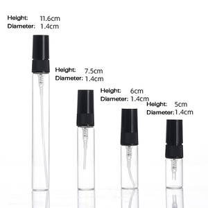 Bouteilles en verre rondes mini vides de 2 ml, 3 ml, 5 ml, 10 ml pour échantillons de parfum avec pulvérisateur à pompe, flacon rechargeable pour huile, <span class=keywords><strong>diffuseur</strong></span> à bâtonnets – Vente en gros - Product Image 4